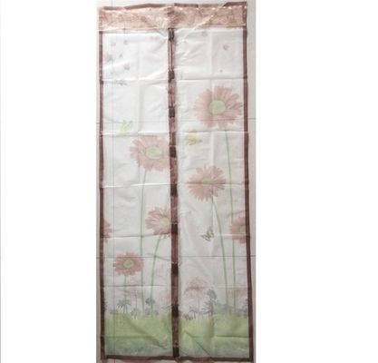 Plant Selling Beautiful Logo Door Mosquito Net 100x210cm Magnetic Screen Door Soft Mesh Door
